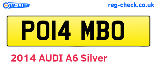 PO14MBO are the vehicle registration plates.