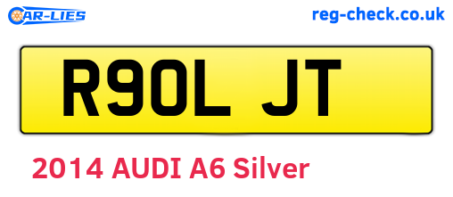 R90LJT are the vehicle registration plates.