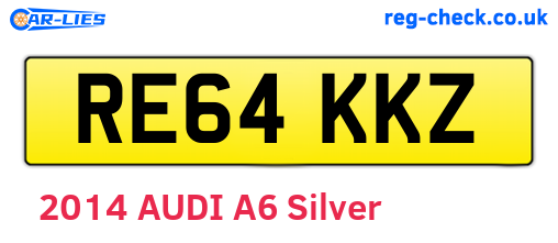 RE64KKZ are the vehicle registration plates.