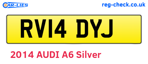 RV14DYJ are the vehicle registration plates.