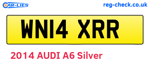 WN14XRR are the vehicle registration plates.