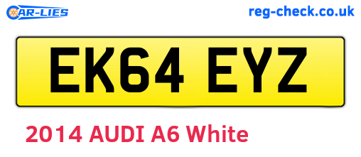 EK64EYZ are the vehicle registration plates.