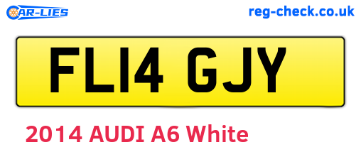 FL14GJY are the vehicle registration plates.
