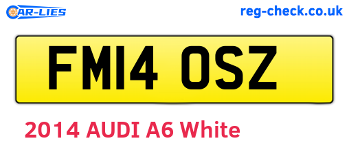FM14OSZ are the vehicle registration plates.