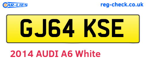 GJ64KSE are the vehicle registration plates.