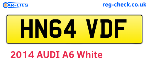 HN64VDF are the vehicle registration plates.