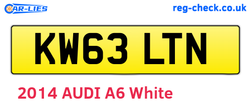 KW63LTN are the vehicle registration plates.