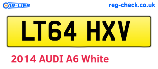 LT64HXV are the vehicle registration plates.