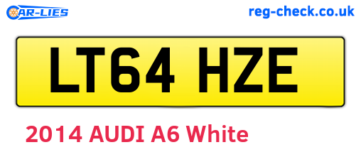 LT64HZE are the vehicle registration plates.