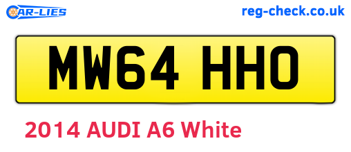 MW64HHO are the vehicle registration plates.