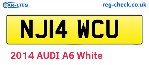 NJ14WCU are the vehicle registration plates.