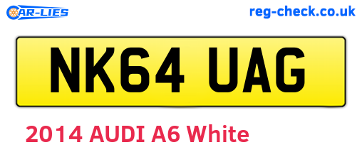 NK64UAG are the vehicle registration plates.