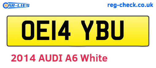 OE14YBU are the vehicle registration plates.