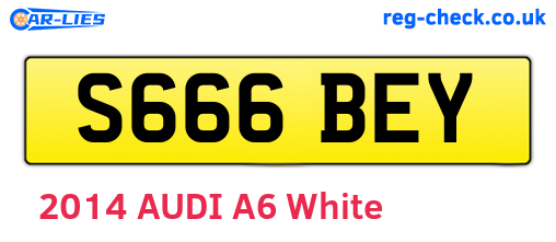 S666BEY are the vehicle registration plates.