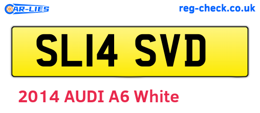 SL14SVD are the vehicle registration plates.
