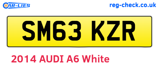 SM63KZR are the vehicle registration plates.