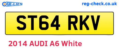 ST64RKV are the vehicle registration plates.