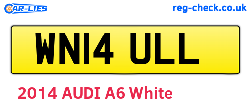WN14ULL are the vehicle registration plates.