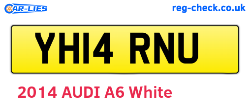 YH14RNU are the vehicle registration plates.