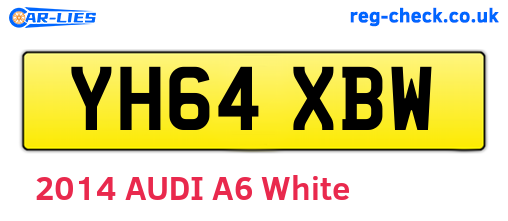 YH64XBW are the vehicle registration plates.
