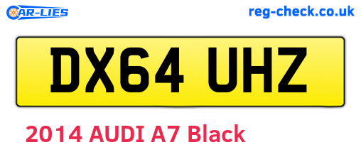 DX64UHZ are the vehicle registration plates.