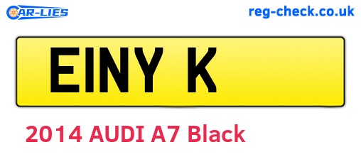 E1NYK are the vehicle registration plates.