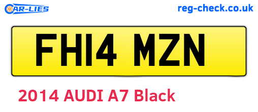 FH14MZN are the vehicle registration plates.