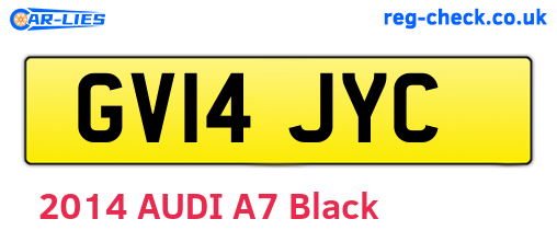 GV14JYC are the vehicle registration plates.