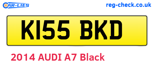 K155BKD are the vehicle registration plates.