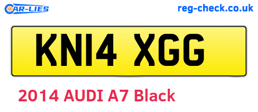 KN14XGG are the vehicle registration plates.