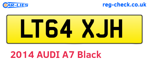 LT64XJH are the vehicle registration plates.