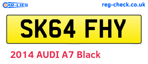 SK64FHY are the vehicle registration plates.
