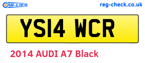 YS14WCR are the vehicle registration plates.