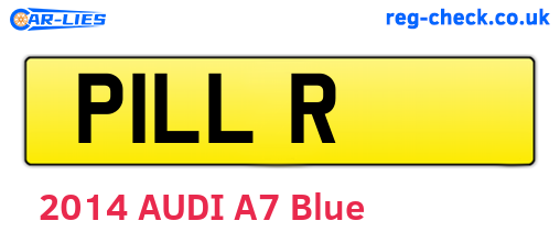 P1LLR are the vehicle registration plates.