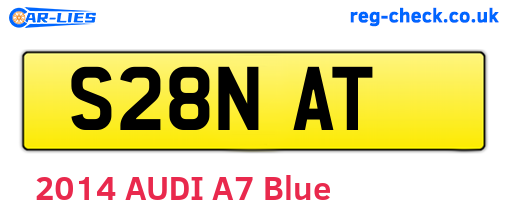 S28NAT are the vehicle registration plates.