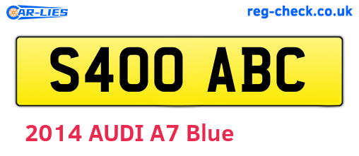 S400ABC are the vehicle registration plates.