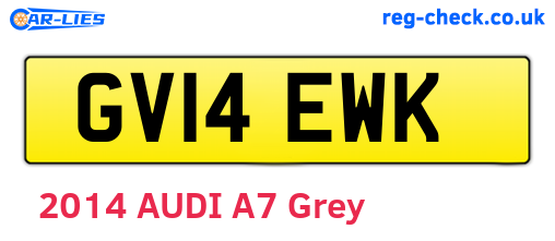 GV14EWK are the vehicle registration plates.