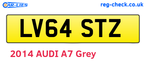 LV64STZ are the vehicle registration plates.