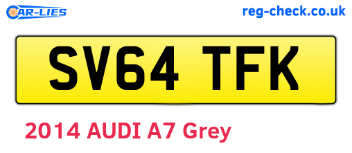 SV64TFK are the vehicle registration plates.