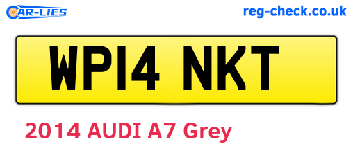 WP14NKT are the vehicle registration plates.