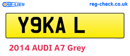 Y9KAL are the vehicle registration plates.