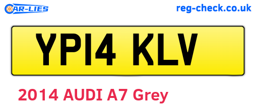 YP14KLV are the vehicle registration plates.