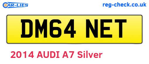 DM64NET are the vehicle registration plates.