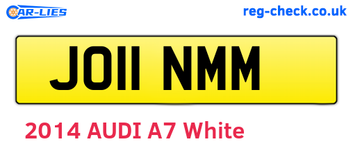 JO11NMM are the vehicle registration plates.