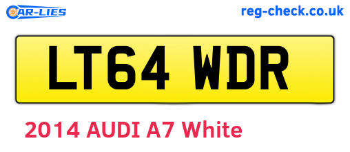 LT64WDR are the vehicle registration plates.
