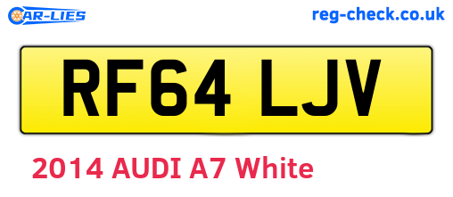 RF64LJV are the vehicle registration plates.