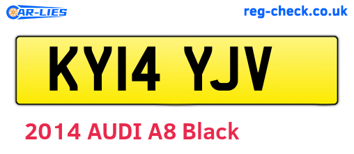 KY14YJV are the vehicle registration plates.