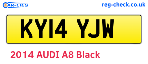 KY14YJW are the vehicle registration plates.