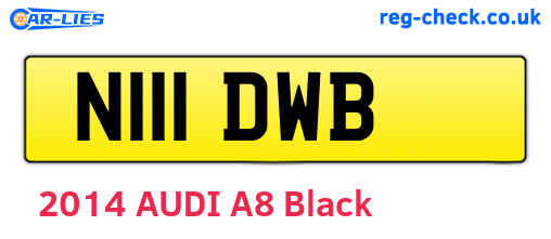 N111DWB are the vehicle registration plates.