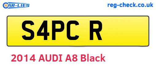 S4PCR are the vehicle registration plates.
